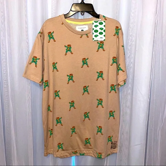 NWT Men’s XL OR L Denim & Flower Ricky Singh 
St. Patrick’s day Dabbing Dog NEW - Picture 2 of 6